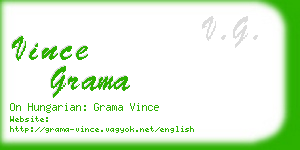 vince grama business card